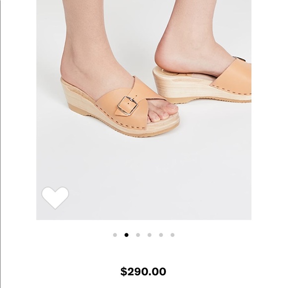 NWT SHOPBOP FAVE, No 6. Mid wedge clog in caramel. - Picture 2 of 11